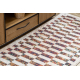 ANDRE 43780 washing carpet Geometric anti-slip - beige / terracotta
