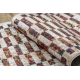 ANDRE 43780 washing carpet Geometric anti-slip - beige / terracotta