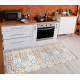 Tapis lavable ANDRE 53010 Carreaux de Lisbonne, pour la cuisine, antidérapant - beige / bleu 
