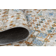 ANDRE 53010 washing carpet lisbon tiles, kitchen, anti-slip - beige / blue