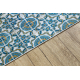 Tapis lavable ANDRE 53020 Carreaux de Lisbonne, pour la cuisine, antidérapant - bleu / beige