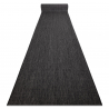 Chodnik SZNURKOWY SIZAL SION Jednolity płaskie tkanie czarny