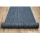 Sisal Loper SION Melange plat te weven donkerblauw