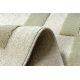 FLUX 461.109.SA400 wollen tapijt OSTA - Geometrisch, structureel, loft beige / groen