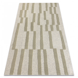 FLUX 461.109.SA401 μάλλινο χαλί OSTA - Γεωμετρικό, δομικό, loft μπλε / πράσινο
