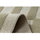FLUX 461.109.SA401 tappeto in lana OSTA - Geometrico, strutturale, loft grigio / verde