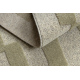 FLUX 461.109.SA401 tappeto in lana OSTA - Geometrico, strutturale, loft grigio / verde