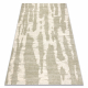 FLUX 461.137.SA400 wool carpet OSTA - Abstraction, structural, loft beige / green