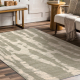 FLUX 461.137.SA400 tappeto in lana OSTA - Astrazione, strutturale, loft beige / verde