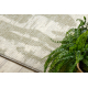 FLUX 461.137.SA400 wool carpet OSTA - Abstraction, structural, loft beige / green
