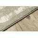 FLUX 461.137.SA400 tappeto in lana OSTA - Astrazione, strutturale, loft beige / verde