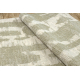 FLUX 461.137.SA400 Wollteppich OSTA - Abstraktion, Strukturell, Loft beige / grün