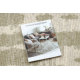 FLUX 461.137.SA400 tappeto in lana OSTA - Astrazione, strutturale, loft beige / verde