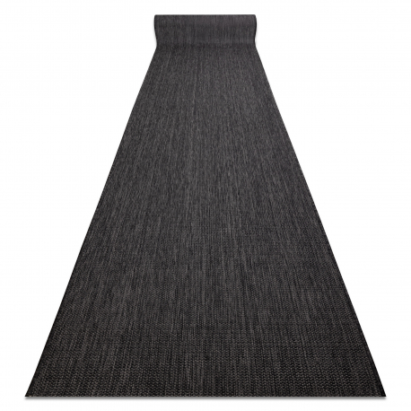 Runner SISAL SION Melange Flat woven black 70cm