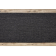 Runner SISAL SION Melange Flat woven black 100cm