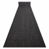Chodnik SZNURKOWY SIZAL SION Melanż płaskie tkanie czarny 120cm