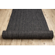 Runner SISAL SION Melange Flat woven black 120cm