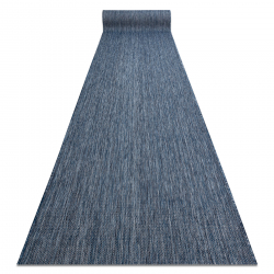 Runner SISAL SION Melange Flat woven navy, dark blue 70cm