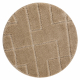 Bathroom rug SUPREME circle LINES, non-slip, soft - beige