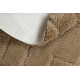 Tapis de salle de bain SUPREME cercle LINES, lignes, antidérapant, doux - beige