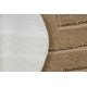 Bathroom rug SUPREME circle LINES, non-slip, soft - beige