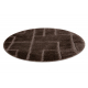 Vannitoa vaip SUPREME ring LINES, linad, libisemiskindel, pehme - pruun