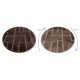 Vannitoa vaip SUPREME ring LINES, linad, libisemiskindel, pehme - pruun