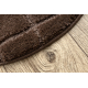 Bathroom rug SUPREME circle LINES, non-slip, soft - brown