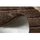Bathroom rug SUPREME circle LINES, non-slip, soft - brown