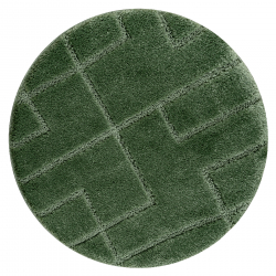 Alfombra de baño SUPREME círculo LINES, líneas, antideslizante, suave - verde