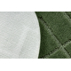 Bathroom rug SUPREME circle LINES, non-slip, soft - green