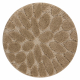 Bathroom rug SUPREME circle STONES, non-slip, soft - beige