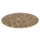 Bathroom rug SUPREME circle STONES, non-slip, soft - beige