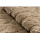 Bathroom rug SUPREME circle STONES, non-slip, soft - beige