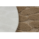 Dywan łazienkowy SUPREME koło STONES kamienie, antypoślizgowy, miękki - beż