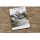 Bathroom rug SUPREME circle STONES, non-slip, soft - beige