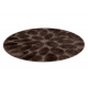 Tapis de salle de bain SUPREME cercle STONES, des pierres, antidérapant, doux - marron