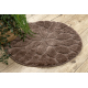 Tapis de salle de bain SUPREME cercle STONES, des pierres, antidérapant, doux - marron