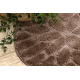 Tapis de salle de bain SUPREME cercle STONES, des pierres, antidérapant, doux - marron