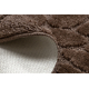 Bathroom rug SUPREME circle STONES, non-slip, soft - brown