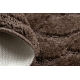 Tapis de salle de bain SUPREME cercle STONES, des pierres, antidérapant, doux - marron