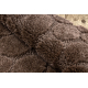 Tapis de salle de bain SUPREME cercle STONES, des pierres, antidérapant, doux - marron