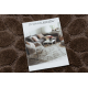 Tapis de salle de bain SUPREME cercle STONES, des pierres, antidérapant, doux - marron