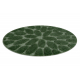 Bathroom rug SUPREME circle STONES, non-slip, soft - green