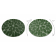 Tapis de salle de bain SUPREME cercle STONES, des pierres, antidérapant, doux - vert