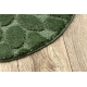 Tapis de salle de bain SUPREME cercle STONES, des pierres, antidérapant, doux - vert