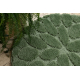 Bathroom rug SUPREME circle STONES, non-slip, soft - green