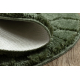 Bathroom rug SUPREME circle STONES, non-slip, soft - green