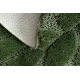 Tapis de salle de bain SUPREME cercle STONES, des pierres, antidérapant, doux - vert