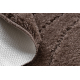 Bathroom rug SUPREME circle WAVES, non-slip, soft - brown